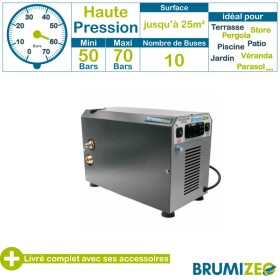 BRUMIZEO brumisateur haute pression gamme NAN'EAU 10 buses