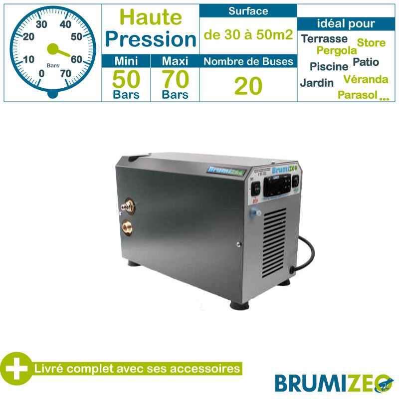 BRUMIZEO haute pression gamme NAN'EAU 20 buses