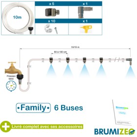 Schéma Brumisateur Family, Basse Pression, Brumizeo