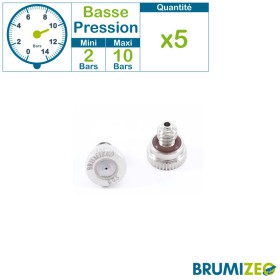 BRUMIZEO lot de 5 buses de brumisation basse pression