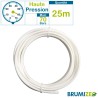 BRUMIZEO tube blanc en nylon 25 mètres haute pression diamètre 8