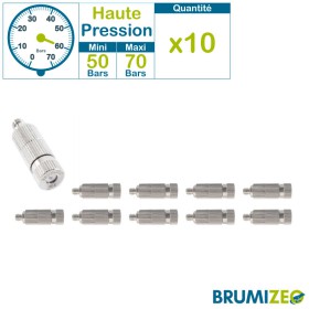 Buse de buse de brumisation en laiton 10 Pack Buse de pulvérisation à haute  pression pour l'aménagement paysager Système de refroidissement extérieur  Anti Buse goutte à goutte Meilleur cadeau