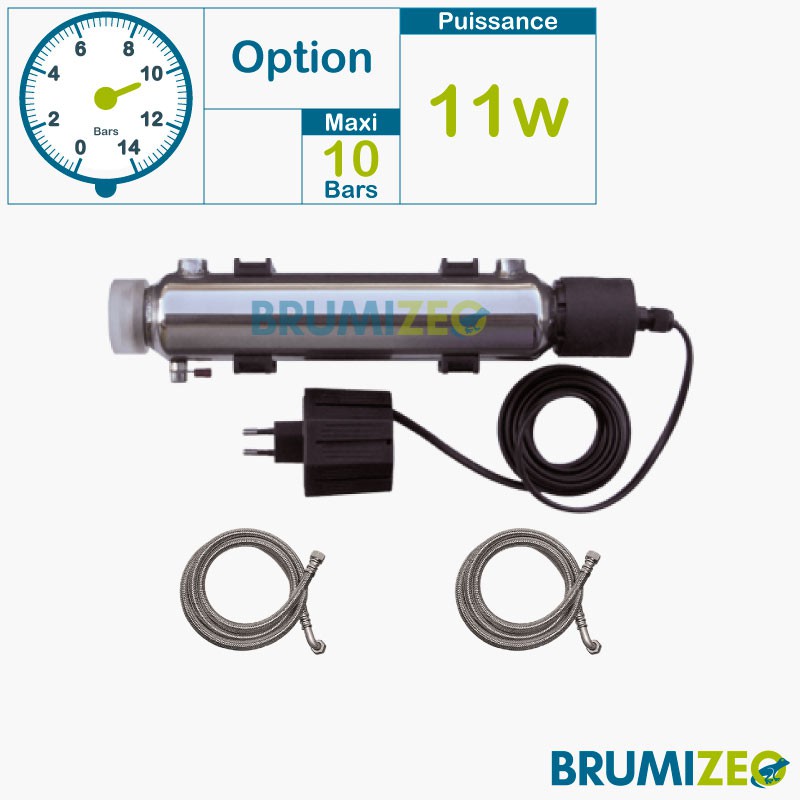 BRUMIZEO cuve et lampe UV 11 watt à monter dans BRUMIBOX