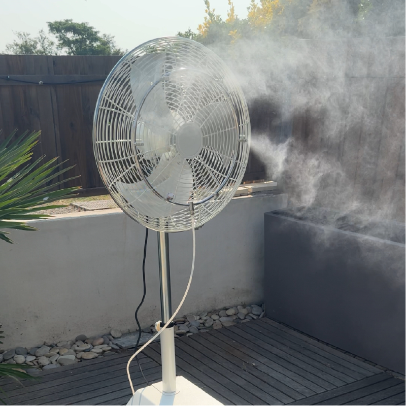 Brumiventilateur brumizeo brumisateur ventilateur en action